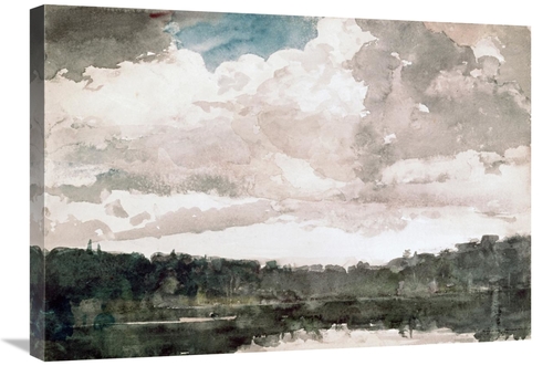 Global Gallery GCS-278024-30-142 30 in. Lone Boat, North Woods Clu