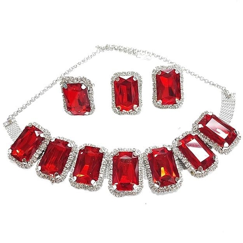 BIG SIZE CRYSTAL Stones curcle Necklace Artificial Jewellery