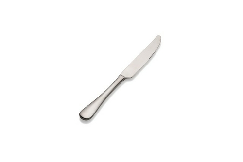 Bon Chef S4111 9.12 in. Como Satin Solid Handle Regular Dinner Knife&#