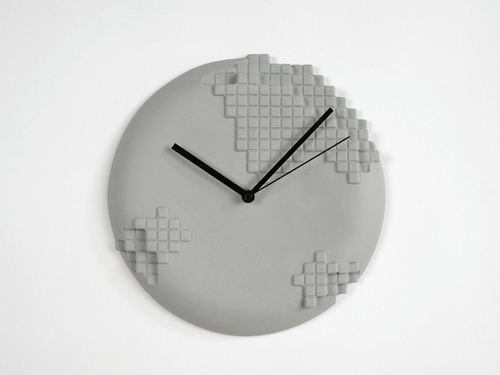 Pixel Wall Clock - Mint Green