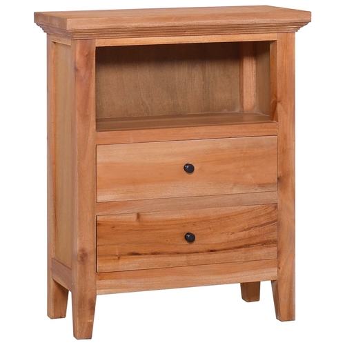 Side Cabinet 23.6"x11.8"x29.5" Solid Mahogany Wood