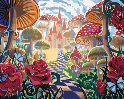 Paint by Numbers - FAIRYTALE LAND WITH A CASTLE