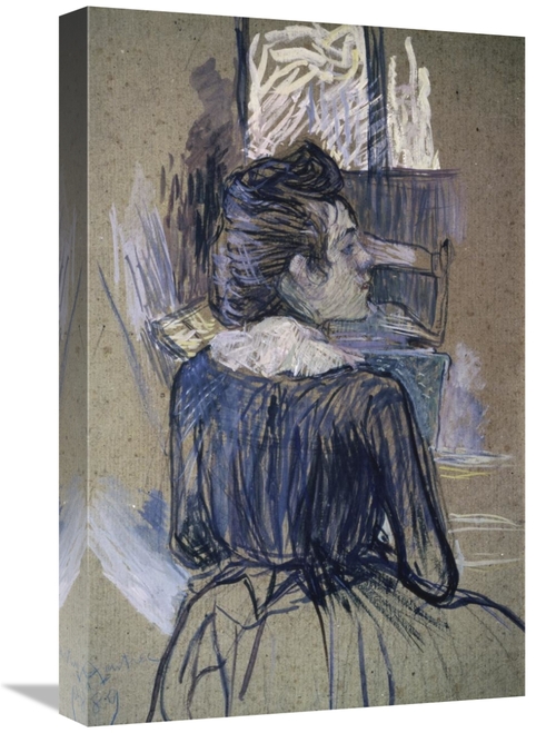 Global Gallery GCS-278196-22-142 22 in. Woman at the Widow Art Print -