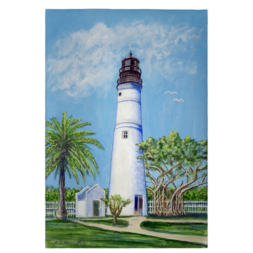 Betsy Drake GT641 Key West Lighthouse Guest Towel - 20 x 20 in.