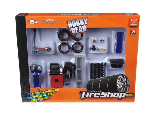 Phoenix Toys 18422 Tire Repair Shop Accessories Set Ford 1-24 Diecast 