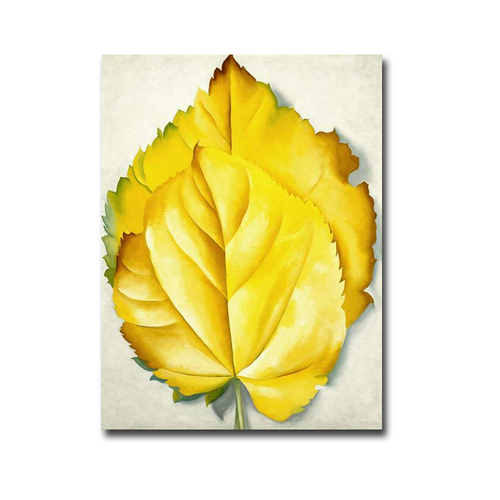 Artistic Home Gallery 1216734BG Yellow Leaves by Georgia O-Keeffe Prem