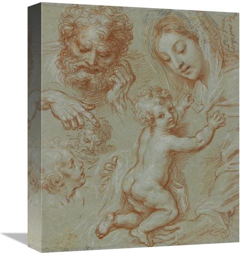 Global Gallery GCS-456109-16-142 16 in. Studies of the Madonna & Child