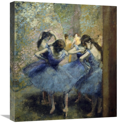 Global Gallery GCS-277308-22-142 22 in. Blue Dancers Art Print - Edgar