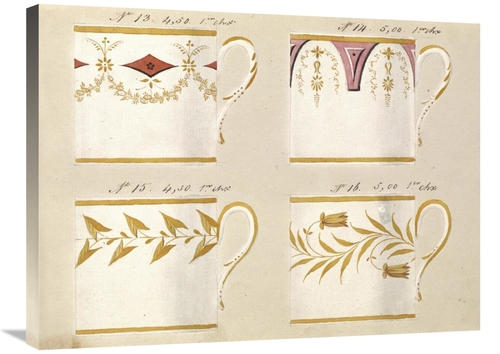 Global Gallery GCS-454922-2432-142 24 x 32 in. Quatre Tasses Du 1er Ch