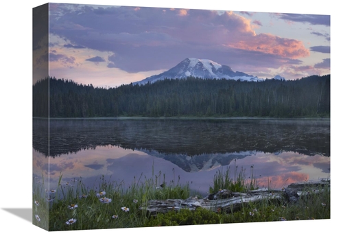 Global Gallery GCS-396887-1216-142 12 x 16 in. Mount Rainier & Reflect