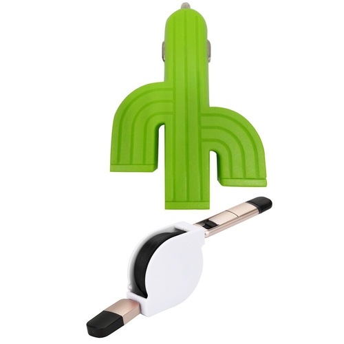 Car Mobile Phone Charger Cactus 3U Car Charger