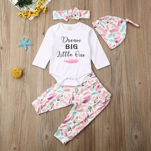 Pudcoco Autumn Newborn Kids Baby Girl Letter