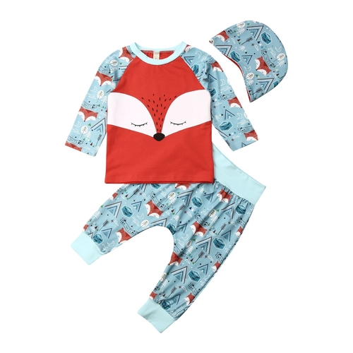 Toddler Baby Boy Girl Clothes Sets 3pcs Animal