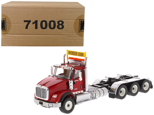 International HX620 Day Cab Tridem Tractor Red 1/50 Diecast Model by