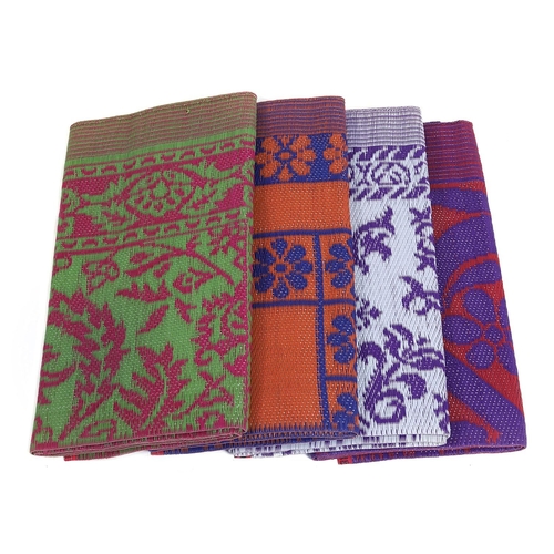 Plastic mat for Floor Plastic chatai PACK OF 4