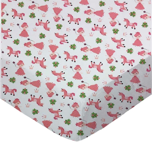 SheetWorld Fitted Crib Sheet Set - 100% Cotton Jersey - Princess &