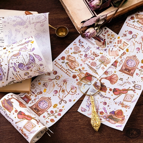 10cm*5m Cute Magic School Gold Washi Tape