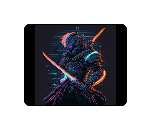 Japanese Ninja Warrior Fantasy Art Mouse Pad