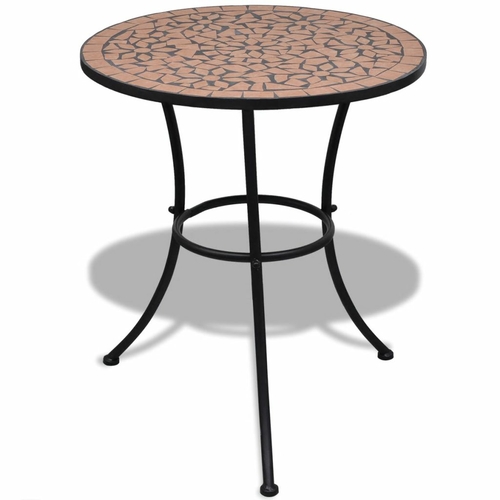 Mosaic Bistro Table Terracotta 23.6" Ceramic