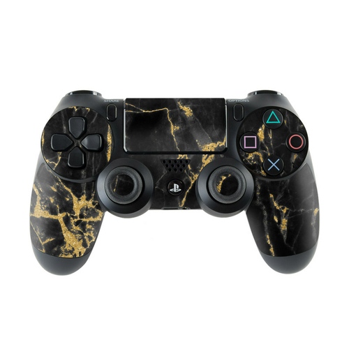 DecalGirl PS4C-BLACKGOLD Sony PS4 Controller Skin - Black Gold Marble