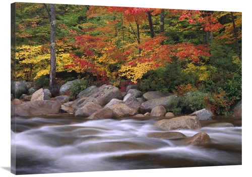 Global Gallery GCS-396839-3040-142 30 x 40 in. Autumn Along Swift Rive