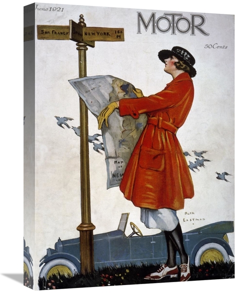 Global Gallery GCS-277462-22-142 22 in. Motor Magazine - Cover Image A