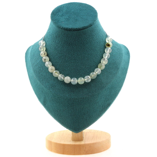 Prehnite from Africa 8 mm 20 beads necklace