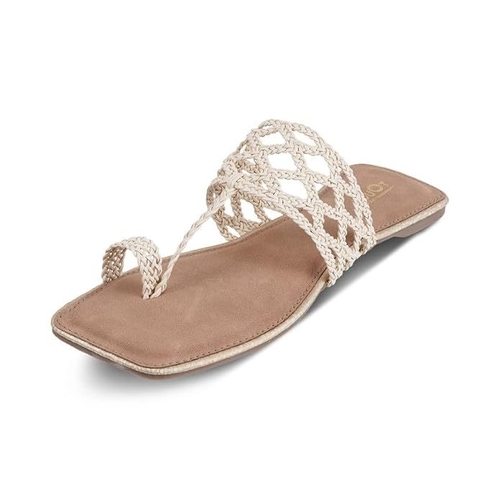 Women Flats - Ladies Girls Latest T-Strap Flat Sandals - Stylish