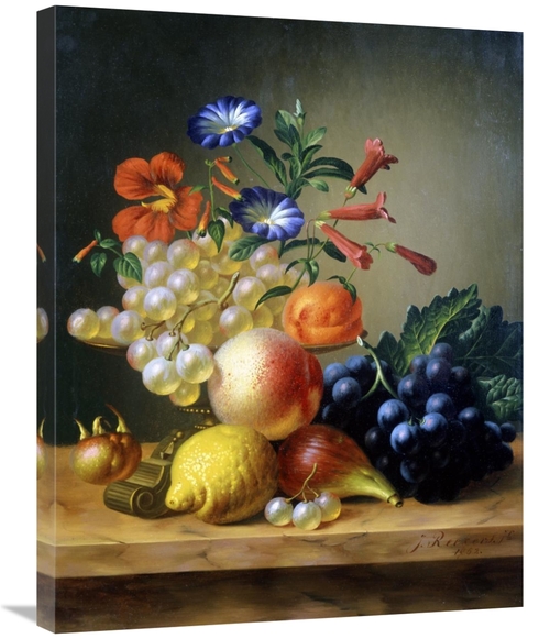 Global Gallery GCS-279567-30-142 30 in. Grapes, a Lemon, a Fig