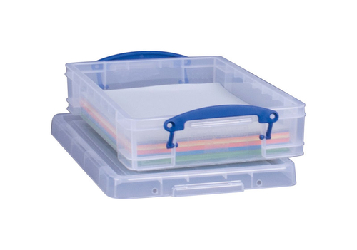Really Useful 6663108 Stackable Clear Storage Box, 3.37 x 10.25 x 