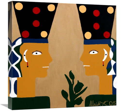 Global Gallery GCS-479190-2424-142 24 x 24 in. Egyptian Princesses Art