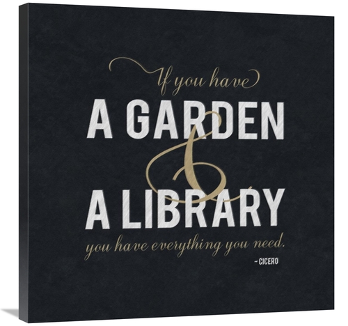 Global Gallery GCS-382230-3030-142 30 x 30 in. Quote -Cicero - Garden 