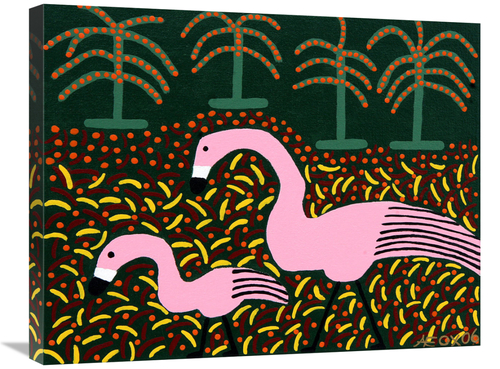 Global Gallery GCS-479199-2228-142 22 x 28 in. Flamingos Art Print - U