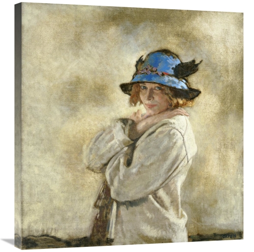 Global Gallery GCS-266964-30-142 30 in. The Blue Hat Art Print - Sir W