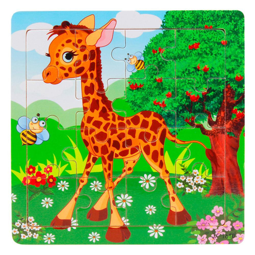 Hot Sale 16pcs/set Animals puzzle Jigsaw