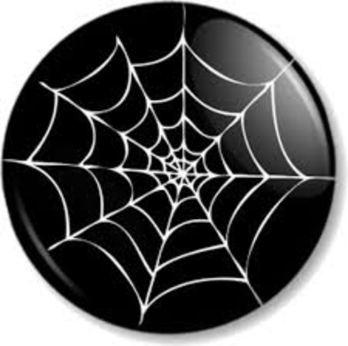 3 Inch Cloth Patch Spiders Web