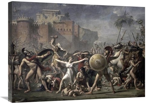 Global Gallery GCS-277274-30-142 30 in. The Battle of the Sabines Art 