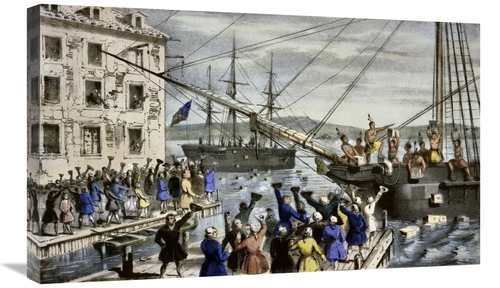 Global Gallery GCS-277175-30-142 30 in. Destruction of Tea at Boston H