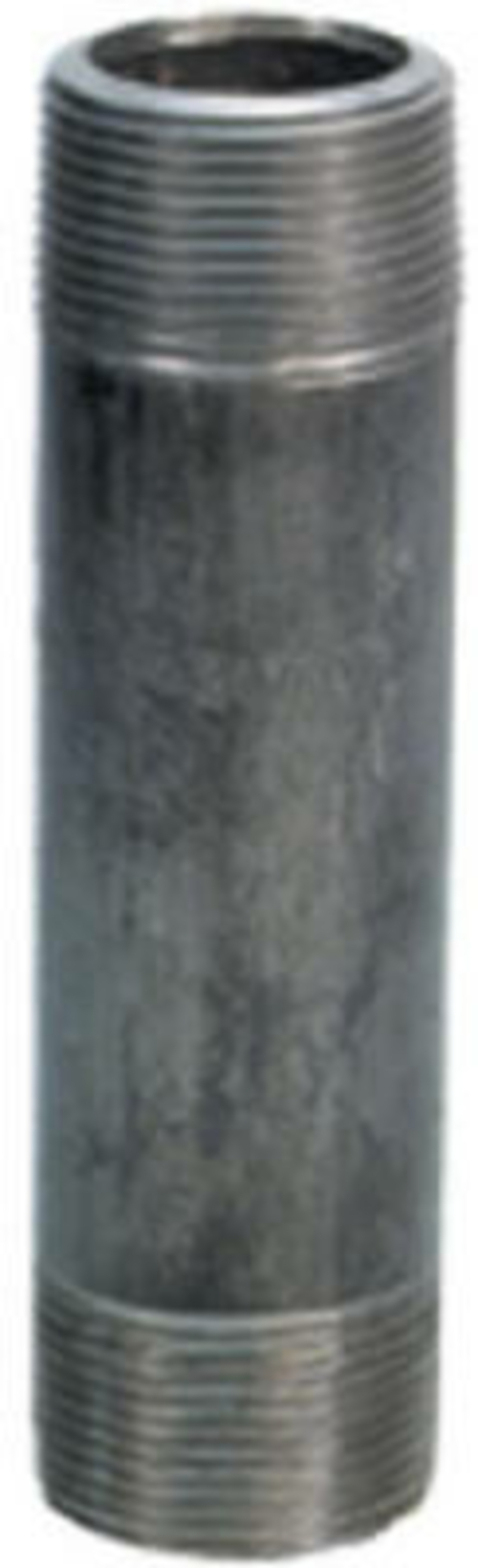 8700143251 1.5 in. Steel Pipe Fitting Close Black Nipple