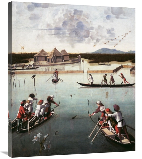 Global Gallery GCS-460007-36-142 36 in. Hunting on the Lagoon Art Prin