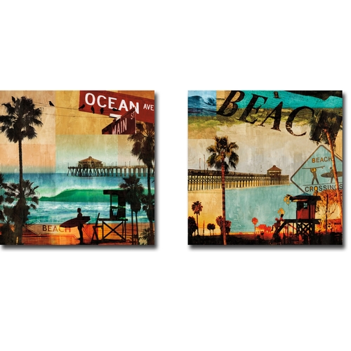 Artistic Home Gallery 3030485TG Ocean Avenue & Beach Culture by Charli