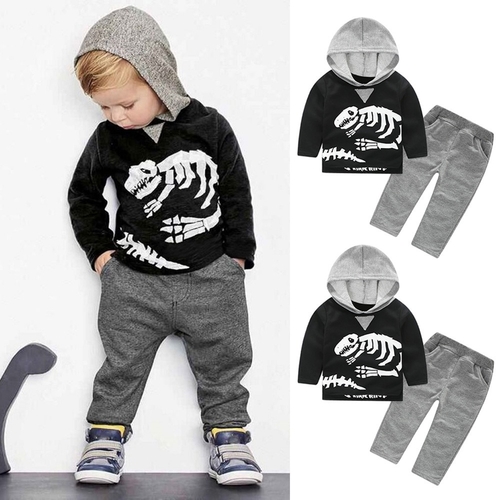 Toddler Kids Baby Girls Boys Clothes Set Warm