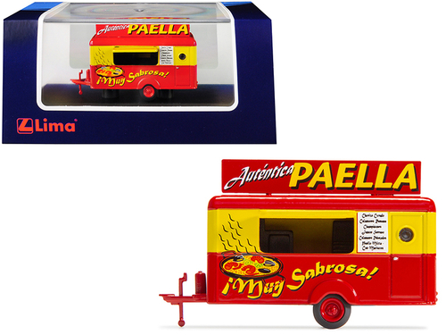 Mobile Food Trailer \Autentica Paella\" (Spain) 1/87 (HO) Scale