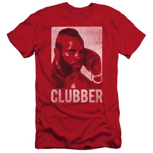 Trevco Rocky-Clubber Lang Short Sleeve Adult 30-1 Tee, Red - Mediu