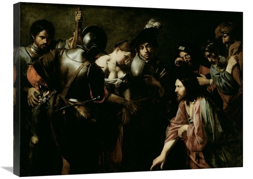 Global Gallery GCS-456793-2432-142 24 x 32 in. Christ & the Adulteress