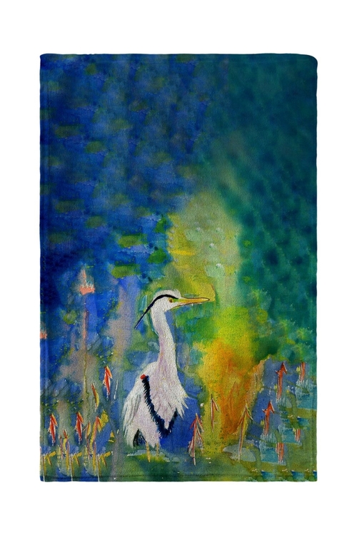 Betsy Drake BT329 30 x 50 in. D & Bs Blue Heron Beach Towel