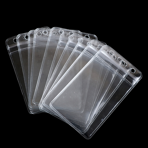 10Pcs/lot Plastic Clear Case Badge Holder