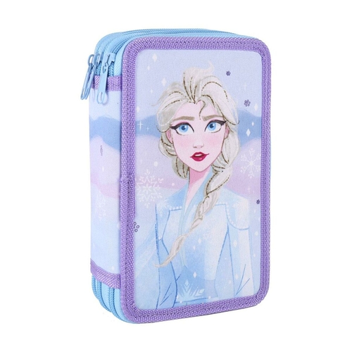 Triple Pencil Case Frozen Lilac 43 Pieces (12 x 19,5 x 6,5 cm)