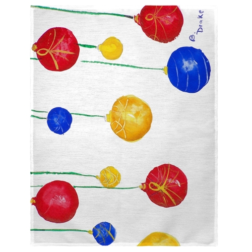 Betsy Drake PM294 14 x 18 in. Christmas Ornaments Place Mat - Set of 4