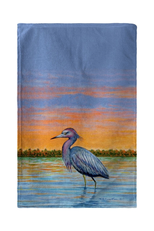 Betsy Drake BT493 30 x 50 in. Heron & Sunset Beach Towel